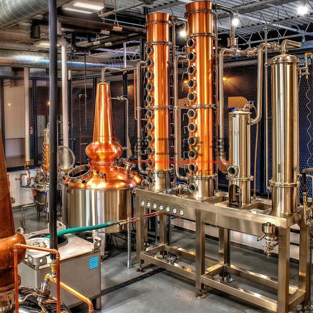 Available 500L/1000L distillation equipment alcohol making machine copper stills brandy Whiskey vodka gin