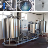 1000L Stainless Steel Fermentation Beer Brewery Equipment 3 Vessels Steam Heating Beer Brewhouse