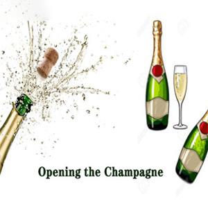 How to open champagne to make it more atmosphere？