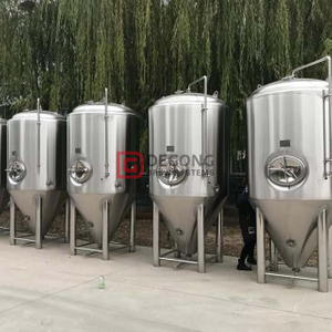 Cylindrical Conical Tank Stainless Steel 2000L fermentation tank Brewery Equipment Double Jacket Popularity in Europe