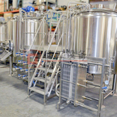 1000L Commercial Used Brewery Equipment Steam Heated Beer Brewhouse SUS304/316 Conical Fermentation Tank