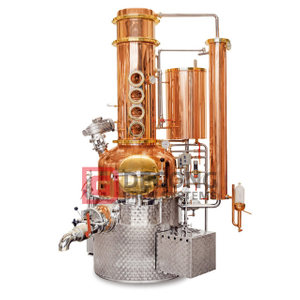 DEGONG distillery 200-5000L Bubble Plates Copper Distillation Equipment with Rectifying Column for Vodka Distilling Systems