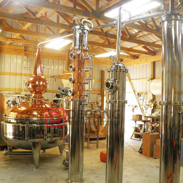 Copper with stainless steel distillery quipment 500L DEGONG brand distilling machinery