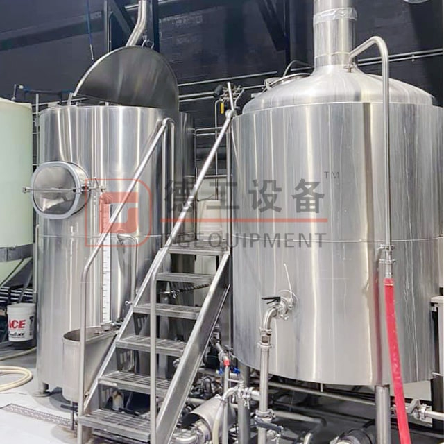 1500L 12BBL Complete Craft Beer Brewing System Steam Heated Mash Brew Kettle And Conical Fermentation Tank