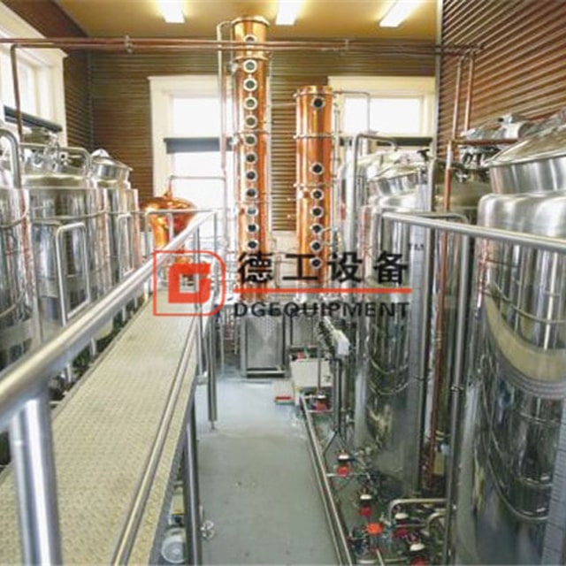 Turnkey distillery Solutions 200-5000L Copper alcohol distillery equipment for sale