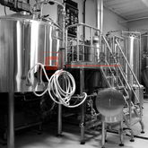 300L 400L 500L 3BBL 4BBL 5BBL Craft Beer Equipment Sus304/316 2-vessel Brewhouse Conical Fermenter for Sale