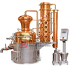 DEGONG distillery 200-5000L Bubble Plates Copper Distillation Equipment with Rectifying Column for Vodka Distilling Systems