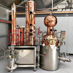 Craft Still 500L Rum Distillation System Copper Commercial Custom Hybrid Still Distillation Equipment