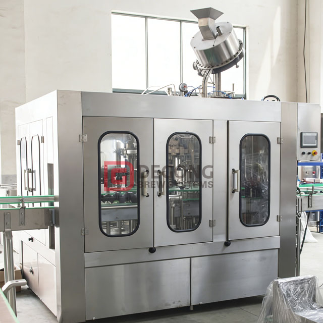 1800 Bottles/H Beer Filling Machine For Glass Bottle Crown Cap