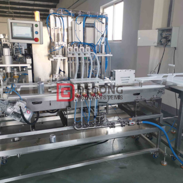 1600 Cans/h Beer Canning Line for Brewery with Rinser Filler