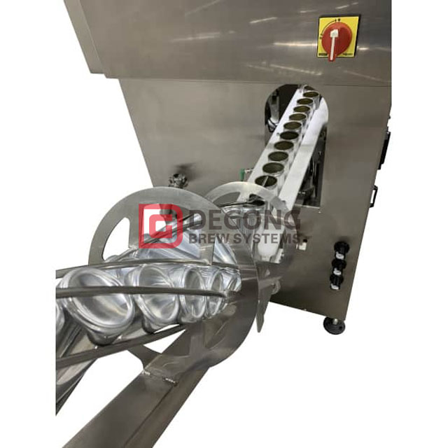 2100 Cans/h Counter Pressure Canning Machine for Beer Filling