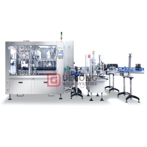 1000 Bottles/H Beer Filling Machine For Glass Bottles And Cans