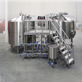 600L/5BBL beer brewery equipment used 2 Vessels electric Brewhouse and stainless steel 304 isobaric fermentation tank