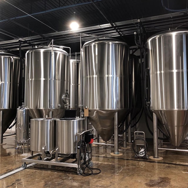 1000L Conical Insulated Double Layer Dimple Jacket Stainless Steel 304/316 Isobaric Fermentation Tank Used for Restaurant/brewpub