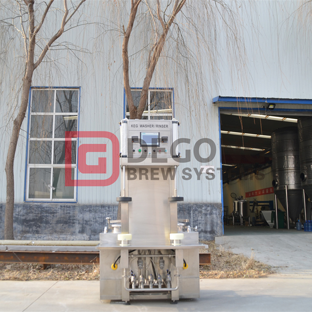 keg washers brewing beer equipment semi-automatic standard kegs DEGONG supplier