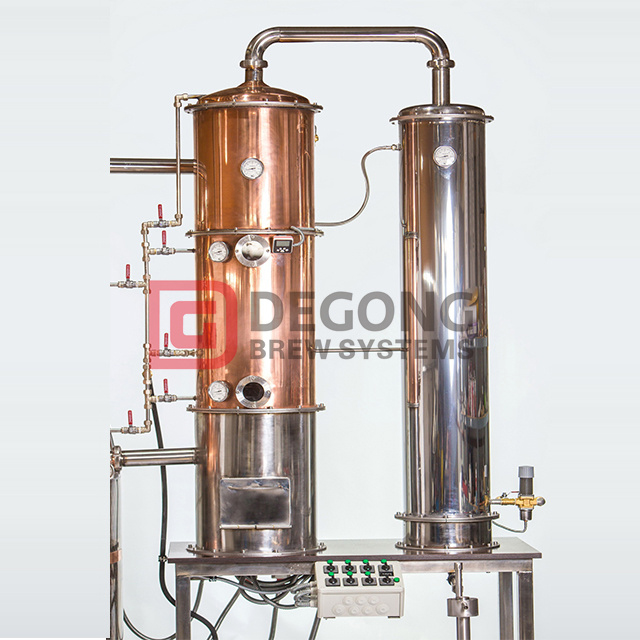 DEGONG craft distillery equipment 500L copper pot still distilling machine for sale