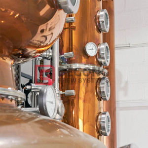 Copper Spirit Alcohol Vodka Distiller Gin Distilling Equipment 500L distilling system