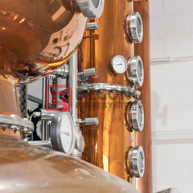 1000L copper vodka gin whisky brandy distillery equipment for distilling alcohol DEGONG supplier