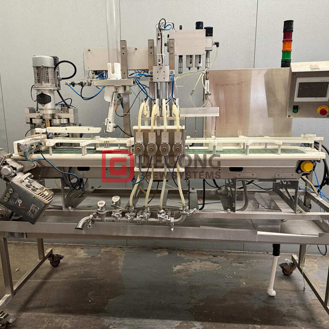 4 Head Inline Can Filler for Beverage Line Up To 40 Cans/min