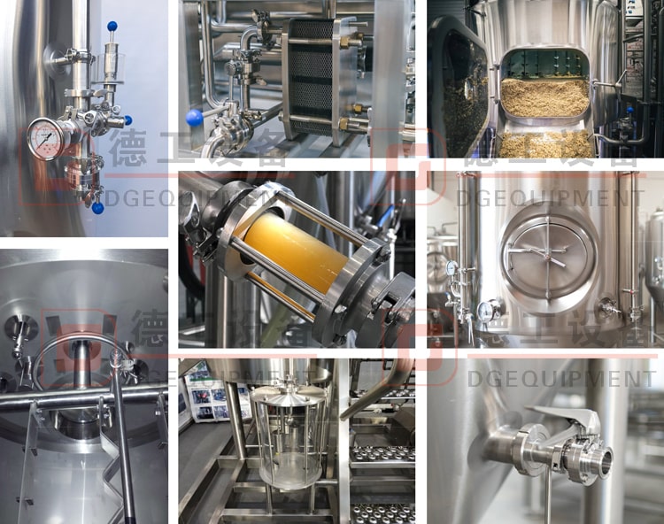 500L Insulated Stainless Steel Conical Automatic Steam/electric Microbrewery Best Brewing System for Sale