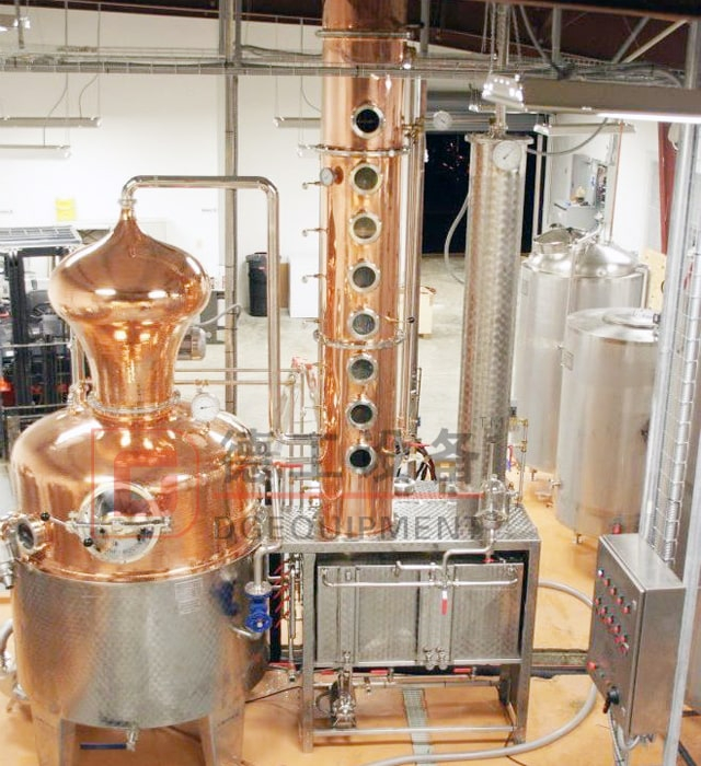 500L Distillery Equipment Red Copper Sus304/316 Customized still for Vodka Rum Gin 