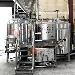 Buy 3BBL 500L Craft Beer Brewing System with Steam Heating 2-vessel Dimple Jacket Beer Fermentation Tank for Sale