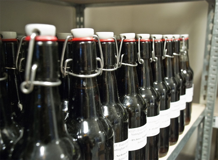 In-bottle secondary fermentation of self-brewed beer