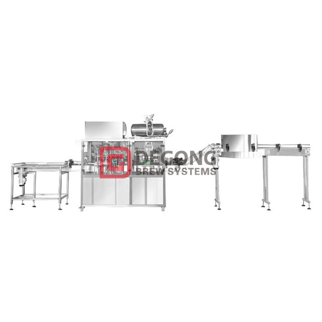 600 Cans/h Beer Canning Machine for Brewery with Pre Evacuation