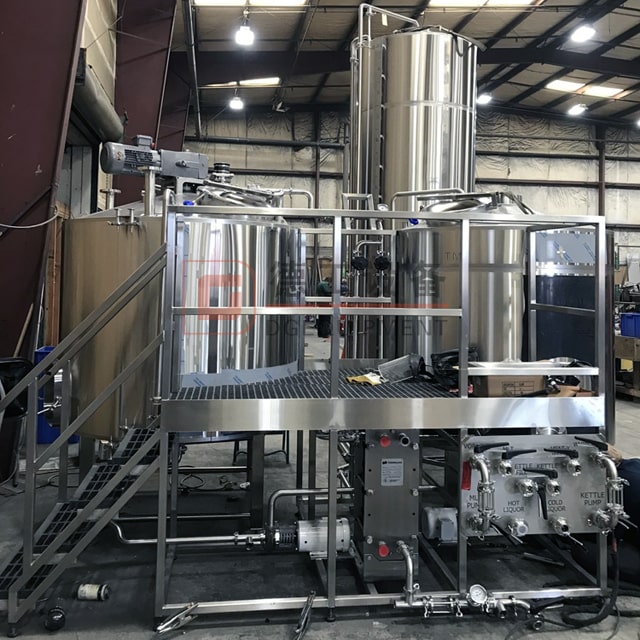 500L Customized Available All in One Brewing System Stainless Steel Brew Kettle for Beer Brewery