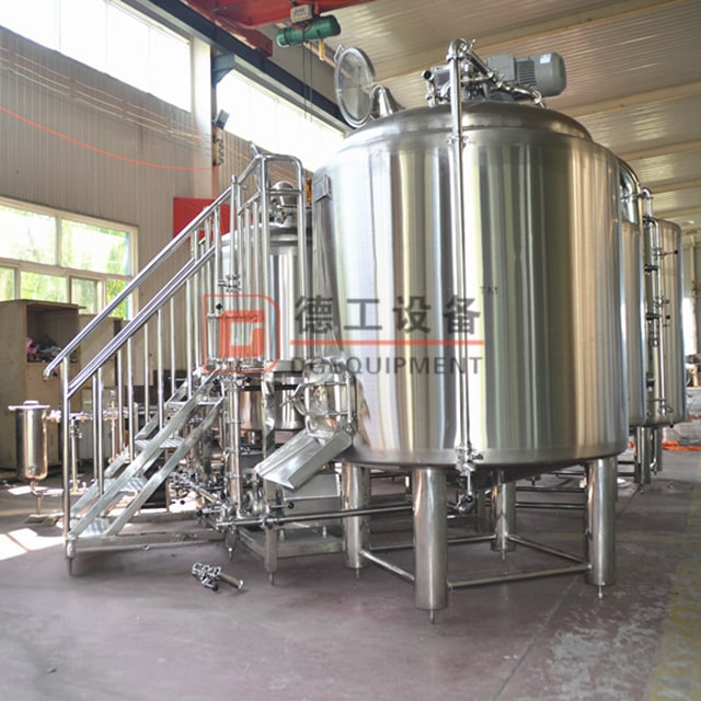 1000L 3-vessel craft stainless steel beer brewhouse applied on beer pub brewery