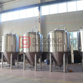 Manufactured 5BBL/500L dimple jacket shell body and cone beer fermentation tanks with stainless steel 304/316 construction