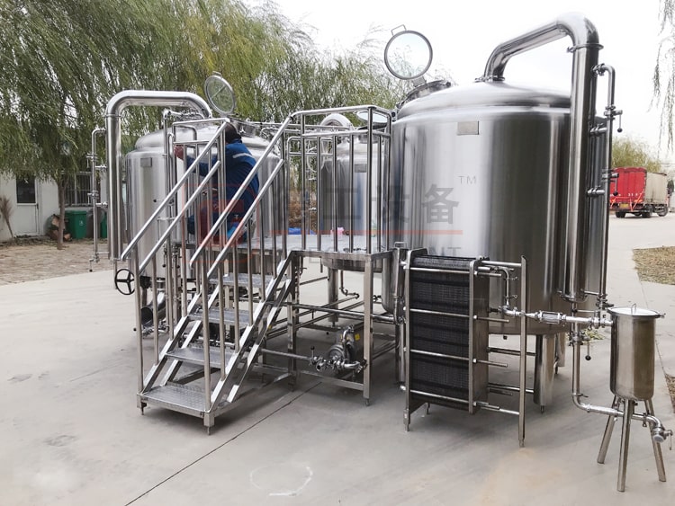 stainless steel beer brewery equipment 3-vessel beer brewhouse