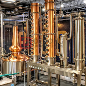 Copper Distiller Alcohol Distilling Machine Distillery For Brandy Whiskey Vodka Distillation Equipment