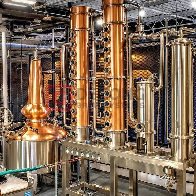 Copper Distiller Alcohol Distilling Machine Distillery For Brandy Whiskey Vodka Distillation Equipment