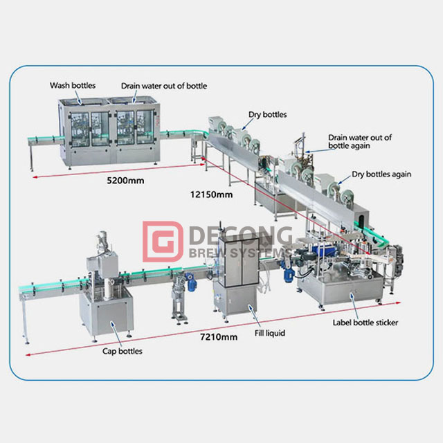 14 Head Overflow Filling Machine For Continuous Liquid Bottling