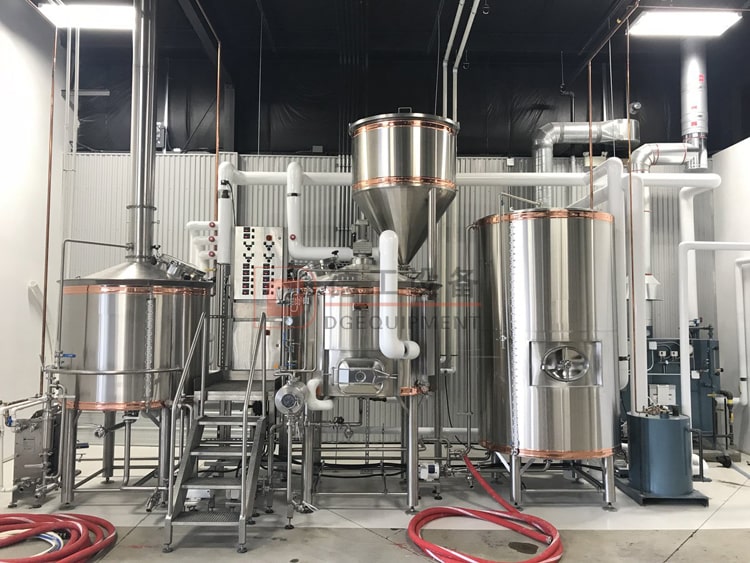 combined steam heated beer brewhouse