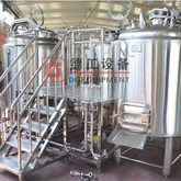 1000L 3-vessel craft stainless steel beer brewhouse applied on beer pub brewery