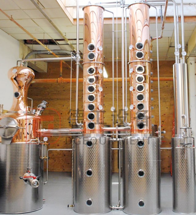 Working Volumn 500L Gin Distilling Equipment Copper Onion Column Near Me 