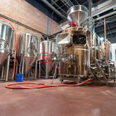 500L turnkey steam heated steel micro beer brewery system for sale