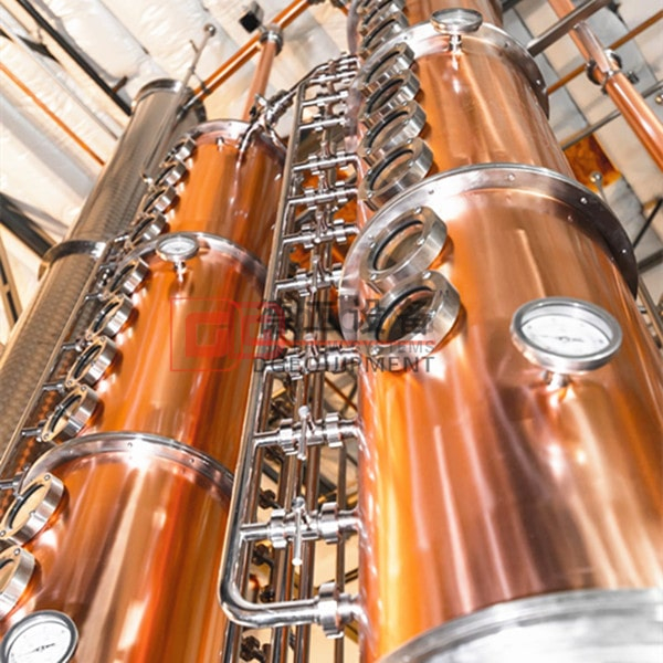 1000L Turnkey Red Copper Distiller Distilling Equipment for Vodka, Gin, Whisky, Brandy,Rum