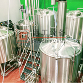 Micro Beer Brewery 600L 2-vessel Brewing System with Electric Heating Sus304/316 for Sale