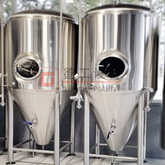 2000L Commercial Brewing System Setup Conical Dimple Jacket Stainless Steel 304 Beer Conical Cylinder Tank Unitank