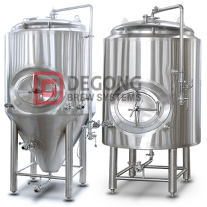 10BBL BBTs Fermenting vessels stainless steel conical jackted tanks DEGONG Maker