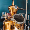 500L Alcohol Distiller Micro Whisky Gin Brandy Distillery Equipment Copper Column Still