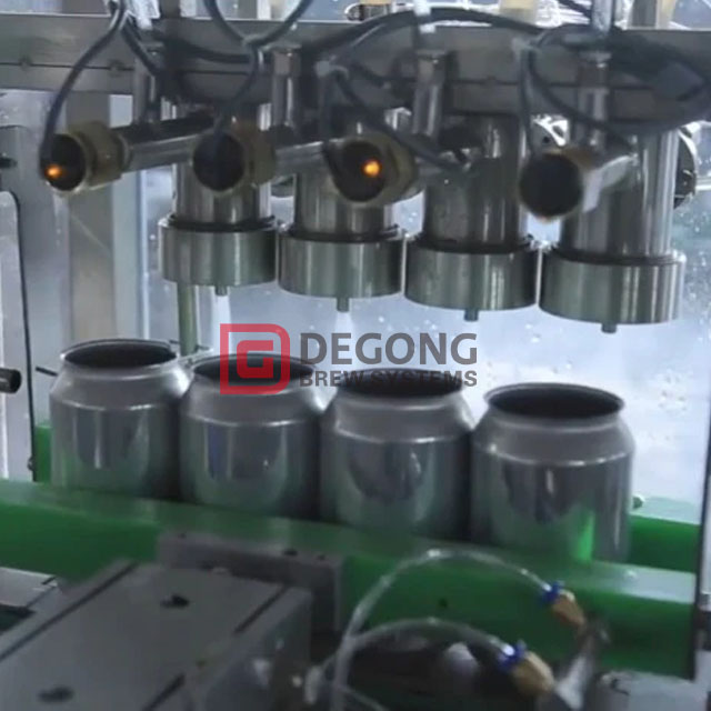 20 Bottles/min Canning Machine for Brewery Use with CO2 Purging