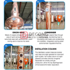 300L Distilling System Copper Pot Distiller for Brewery Use