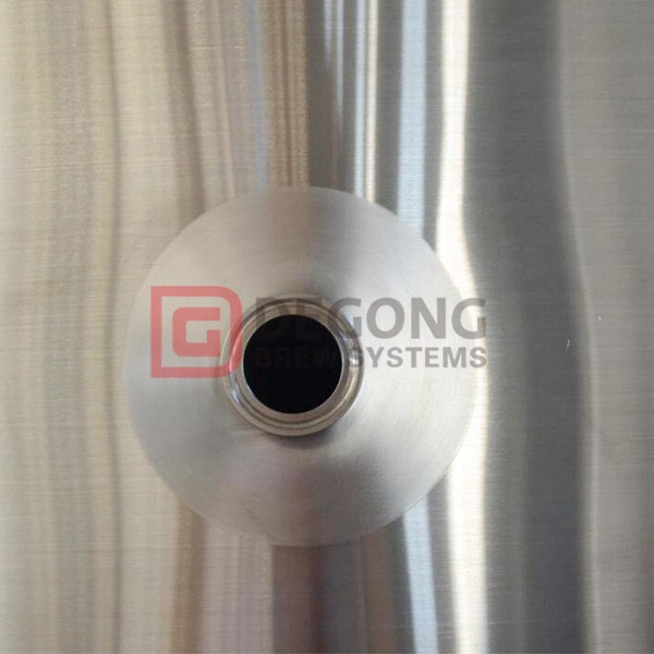Single wall 1000L 265 gallon stainless steel tank storage tank brite tank
