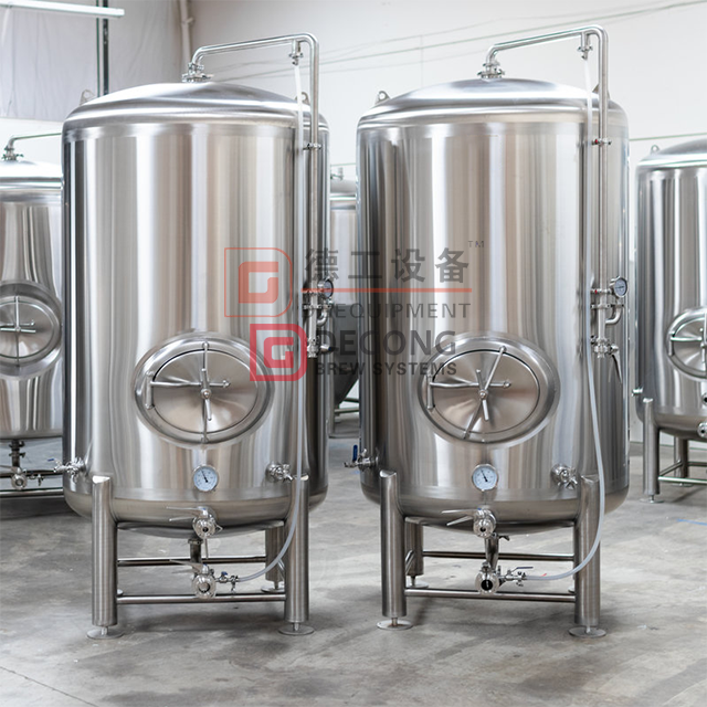 1000L commercial industrial stainless steel conical insulated beer service tank for sale