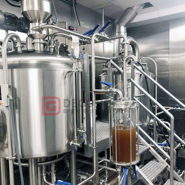 Beer Production Line Craft Beer Brewing Machine with Chiller Malt Processing Equipment Suitable for Restaurant Hotel 