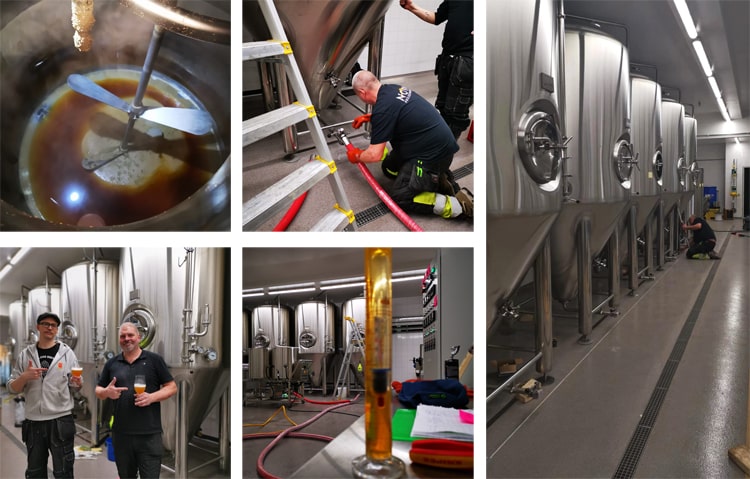 Install brewery equipment in Sweden